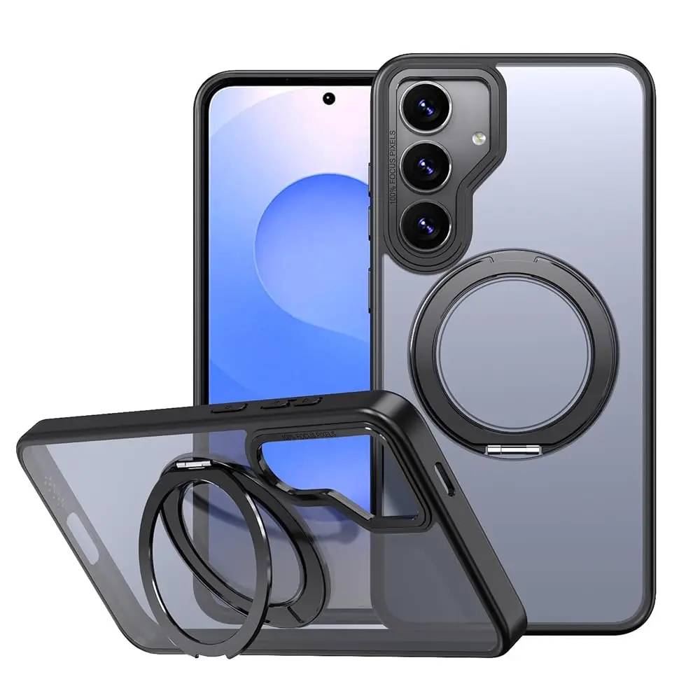 Desinged for Samsung Galaxy S25 Edge Case with Ring Stand & Camera Protector, Translucent Anti-Fingerprint Case Fit for Magsa
Desinged for Samsung Galaxy S25 Edge Case with Ring Stand & Camera Protector, Translucent Anti-Fingerprint Case Fit for Magsa