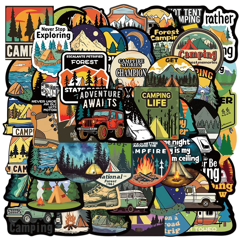 10/30/50/100pcs Retro Cartoon Camping Life Stickers Outdoor Travel Graffiti Decals Skateboard Luggage Phone Sticker for Kids Toy
10/30/50/100pcs Retro Cartoon Camping Life Stickers Outdoor Travel Graffiti Decals Skateboard Luggage Phone Sticker for Kids Toy