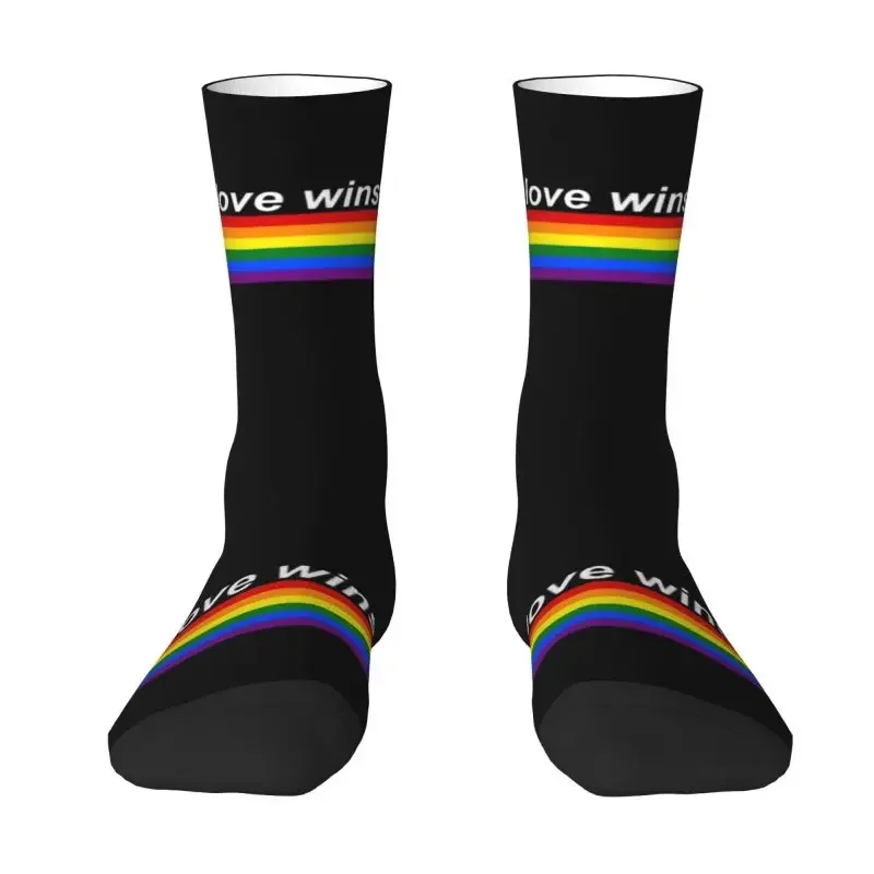 Милые носки с принтом Love Wins, полосатые носки для мужчин и женщин, эластичные летние, Осенние, зимние, GLBT ЛГБТ, гей, лесбийский флаг
Милые носки с принтом Love Wins, полосатые носки для мужчин и женщин, эластичные летние, Осенние, зимние, GLBT ЛГБТ, гей, лесбийский флаг