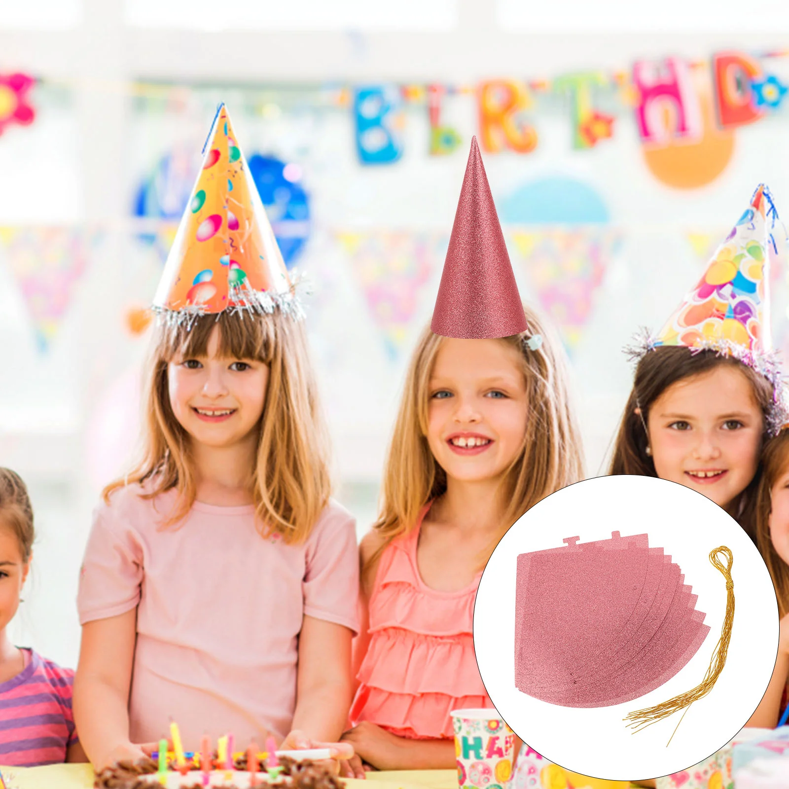 12 PCS Party Hats Glitter Cone Crown Baby Crowning Conical Cap Girl Birthday Halloween Costume for Adults Party Decorations
12 PCS Party Hats Glitter Cone Crown Baby Crowning Conical Cap Girl Birthday Halloween Costume for Adults Party Decorations