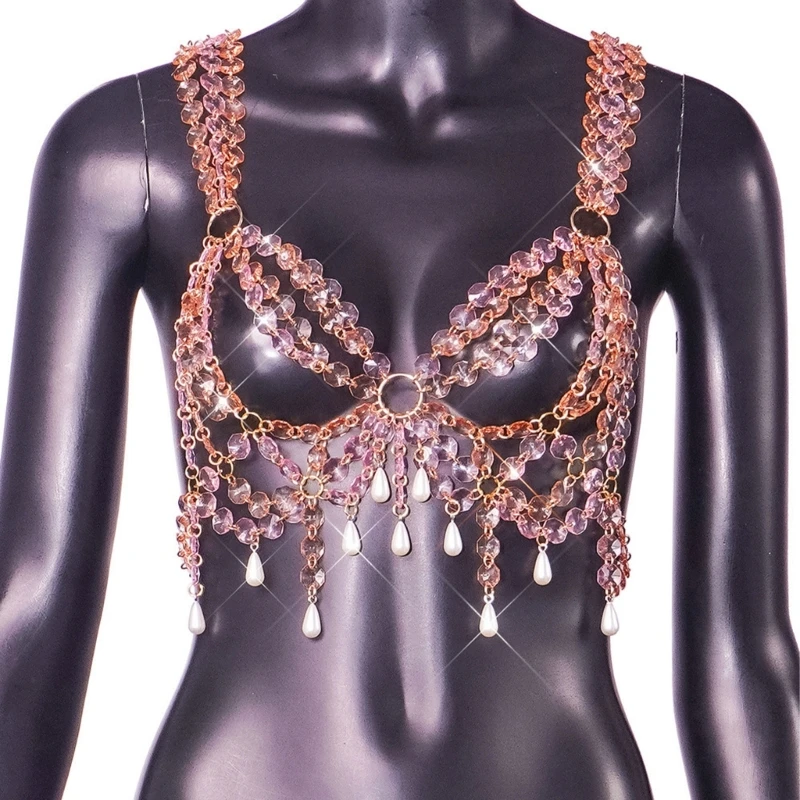 Acrylic Beaded Chest Chain Accessory Elegant Acrylic Circles Bustier Music Festival Body Chain for Sophisticated Look
Acrylic Beaded Chest Chain Accessory Elegant Acrylic Circles Bustier Music Festival Body Chain for Sophisticated Look