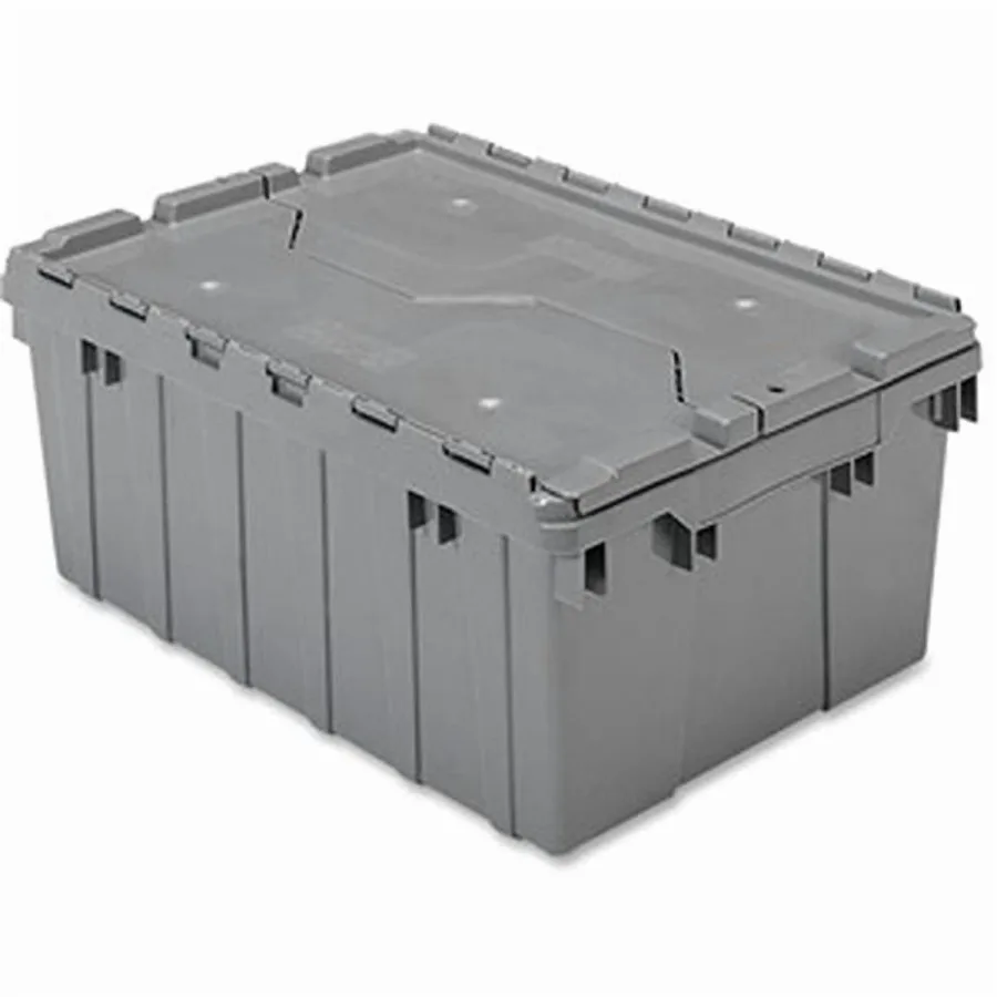 8.5 gal Attached Lid Storage Container Box, Grey
8.5 gal Attached Lid Storage Container Box, Grey