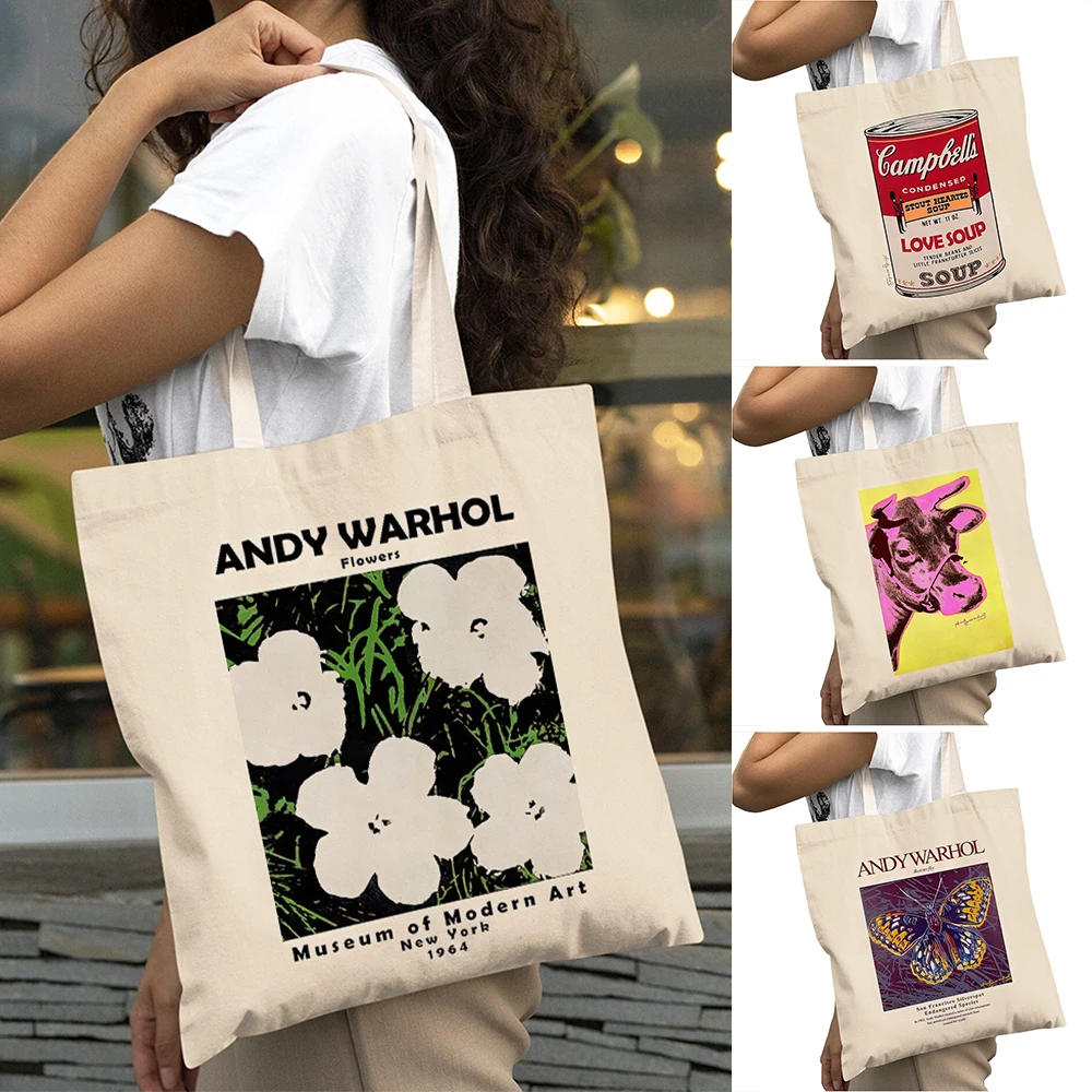 Andy Warhol Painting Pop Art Women Big Shopper Bag Work Flowers Lady Shopping Bags Big Capacity Girl Shoulder Tote Handbag
Andy Warhol Painting Pop Art Women Big Shopper Bag Work Flowers Lady Shopping Bags Big Capacity Girl Shoulder Tote Handbag