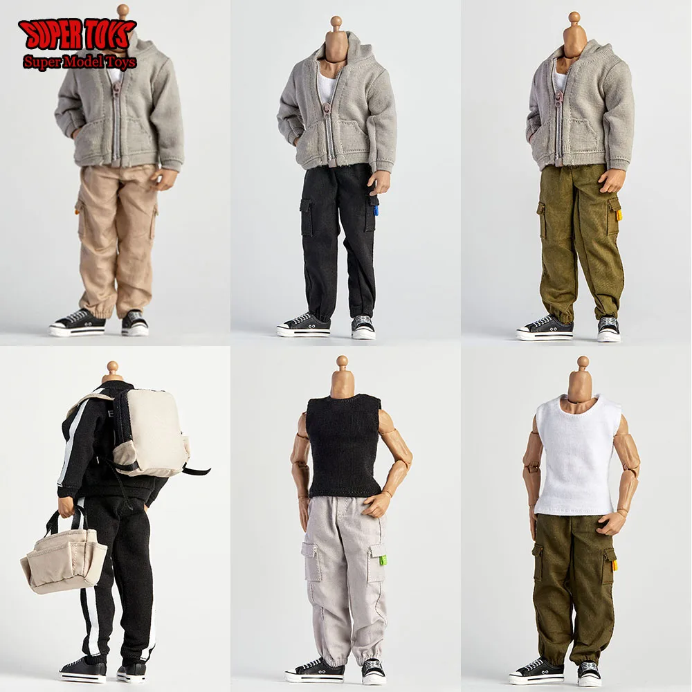 1/12 Scale Trendy Men's Clothes Classic Sportwear Suit Hoodies Vest Sweatpants Cargo Pants For 6" Male Solider Action Figure
1/12 Scale Trendy Men's Clothes Classic Sportwear Suit Hoodies Vest Sweatpants Cargo Pants For 6" Male Solider Action Figure