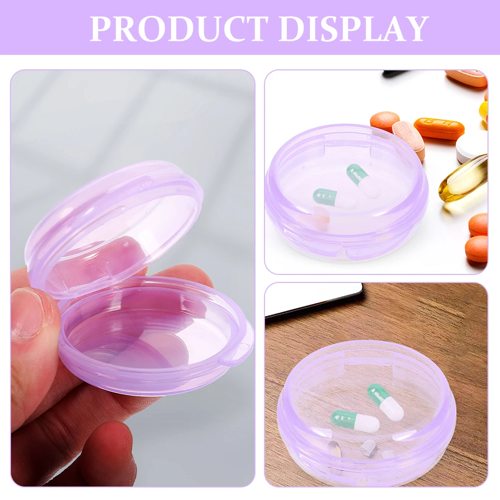 3pcs Pill Organizer Small Portable Travel Accessories Violet Daily Medicine Container Sealed Case For Storage
3pcs Pill Organizer Small Portable Travel Accessories Violet Daily Medicine Container Sealed Case For Storage