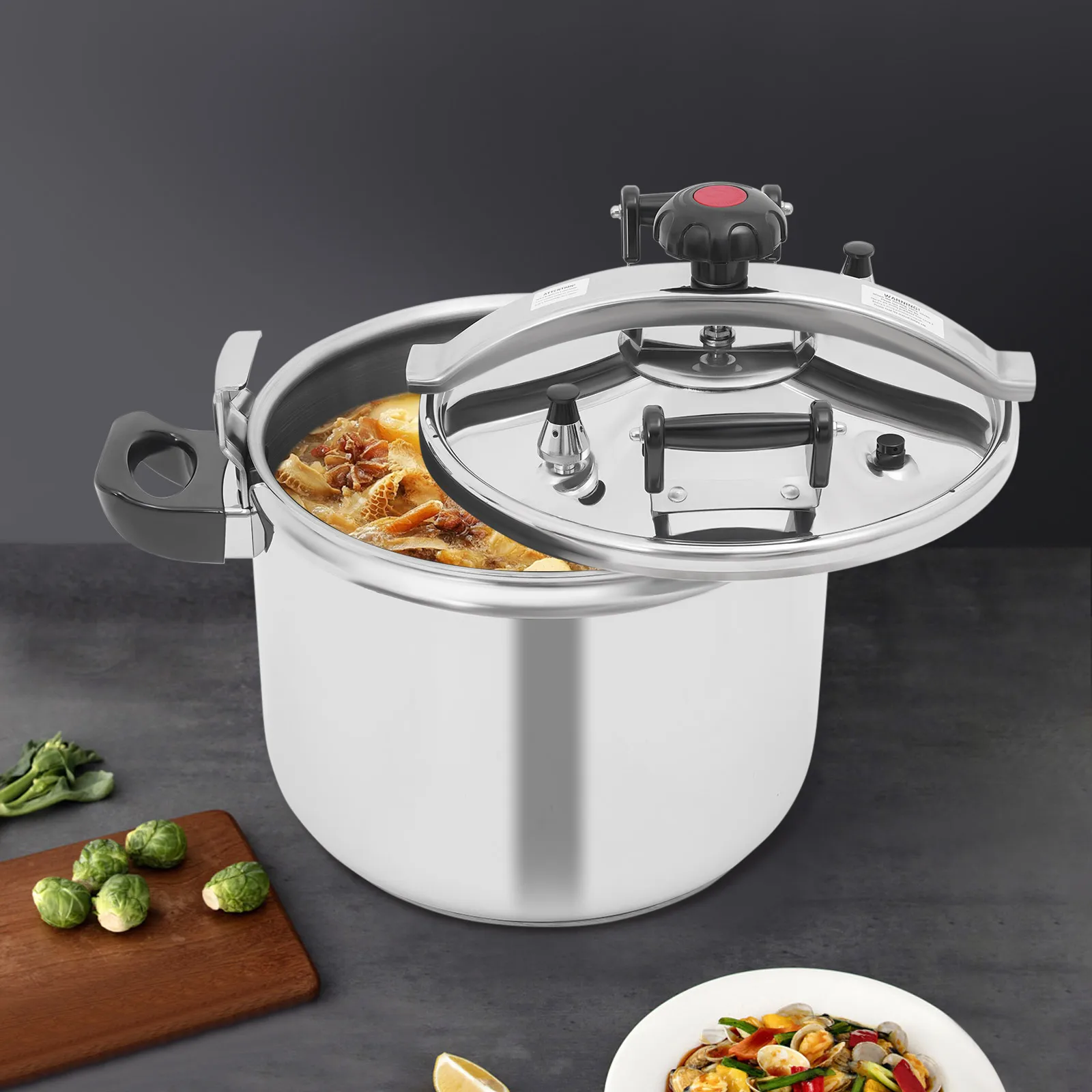 40L/8L 201 Stainless Steel Pressure Cooker, Pressure Stewing Pot, Dishwasher Safe,Multiple Use
40L/8L 201 Stainless Steel Pressure Cooker, Pressure Stewing Pot, Dishwasher Safe,Multiple Use