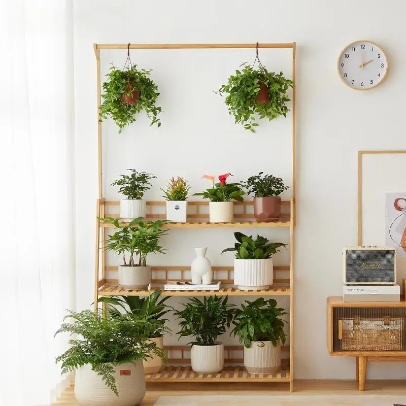 Morden Bamboo Plant Stands Ladder Shelf Multilayer Tier Flower Pot Display Shelf Rack for Indoor Outdoor Garden Rackpromote sal
Morden Bamboo Plant Stands Ladder Shelf Multilayer Tier Flower Pot Display Shelf Rack for Indoor Outdoor Garden Rackpromote sal