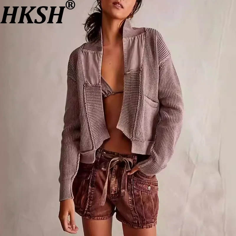 HKSH Spring Autumn New Women Short Coat Cardigan Sweater Patchwork Jacket Elegant Temperament High Street Stylish Casual HK11185
HKSH Spring Autumn New Women Short Coat Cardigan Sweater Patchwork Jacket Elegant Temperament High Street Stylish Casual HK11185