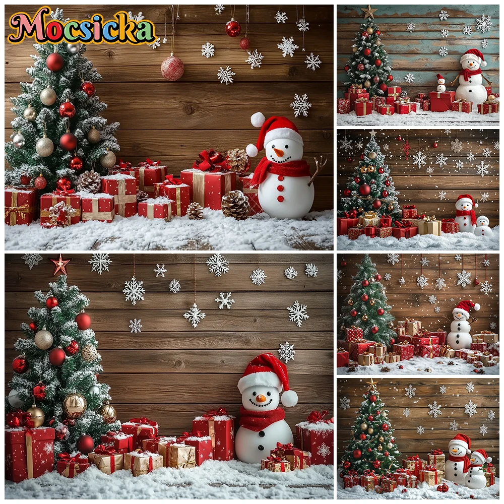 Mocsicka Wooden Board Wall Christmas Photography Backdrop Xmas Tree Snowman Red Gift Box Winter Holiday Newborn Kids Backgrounds
Mocsicka Wooden Board Wall Christmas Photography Backdrop Xmas Tree Snowman Red Gift Box Winter Holiday Newborn Kids Backgrounds