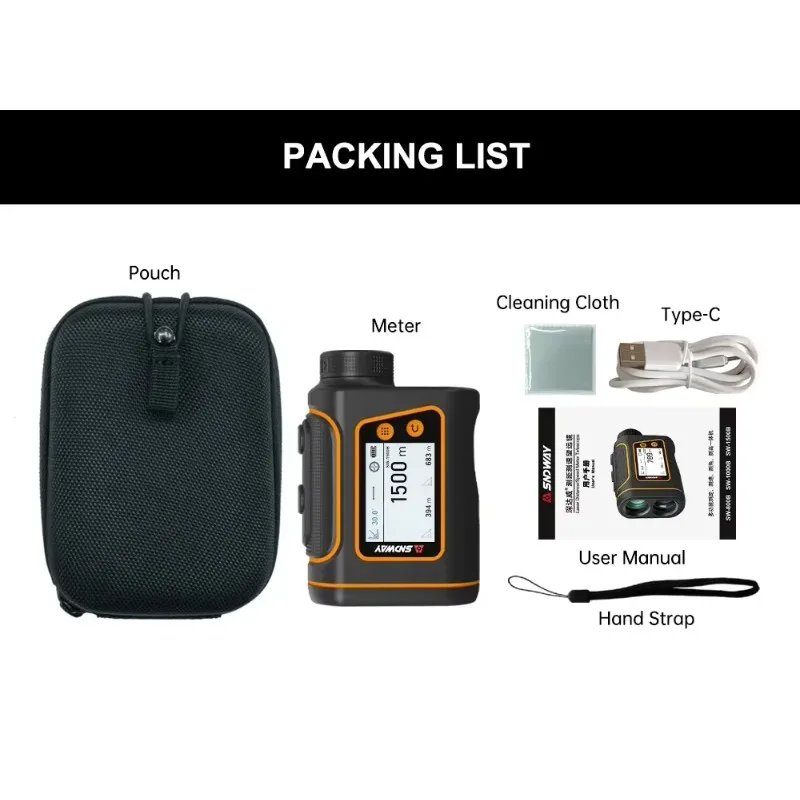NEW SNDWAY Wholesale Range finder 1500M LCD Display Handheld USB Long Distance meters rangefinders For golf hunting
NEW SNDWAY Wholesale Range finder 1500M LCD Display Handheld USB Long Distance meters rangefinders For golf hunting