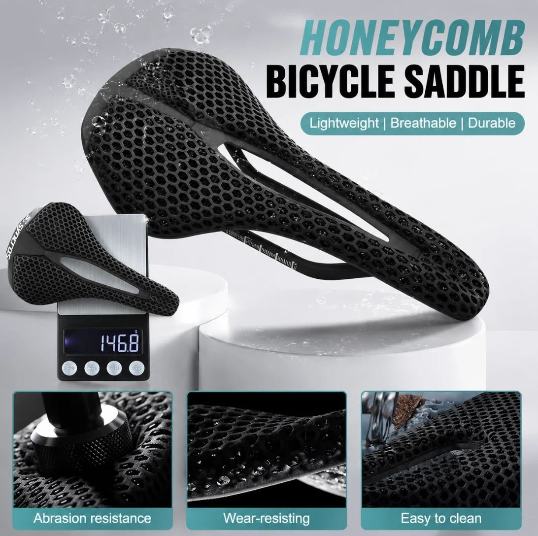 SYNCROS Bicycle Saddle 3D Printed Ultralight 146g Carbon Saddle Bicycle Seats for MTB Road Gravel Bike Bicycle Parts 248x137mm
SYNCROS Bicycle Saddle 3D Printed Ultralight 146g Carbon Saddle Bicycle Seats for MTB Road Gravel Bike Bicycle Parts 248x137mm