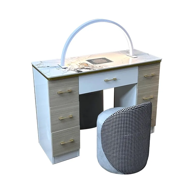 Маникюрный стол и стулья с USB-перезаряжаемым пылесосом, стол для маникюрного магазина, одноместный маникюрный стол, мрамор.
Маникюрный стол и стулья с USB-перезаряжаемым пылесосом, стол для маникюрного магазина, одноместный маникюрный стол, мрамор.
