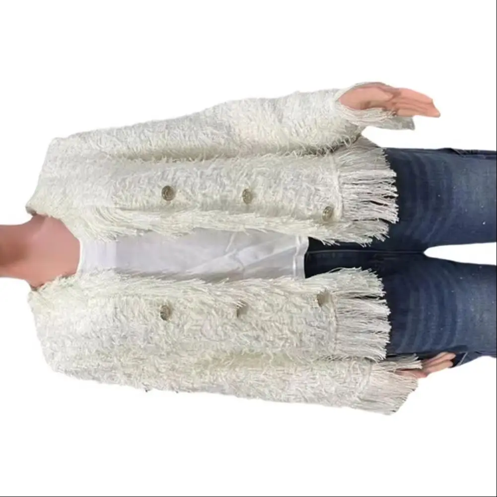 Lightweight Warm Jacket Stylish Women's Faux Fur Cardigan Chic Shaggy Jacket for Fall Winter Fashionable for Dressy for Ladies