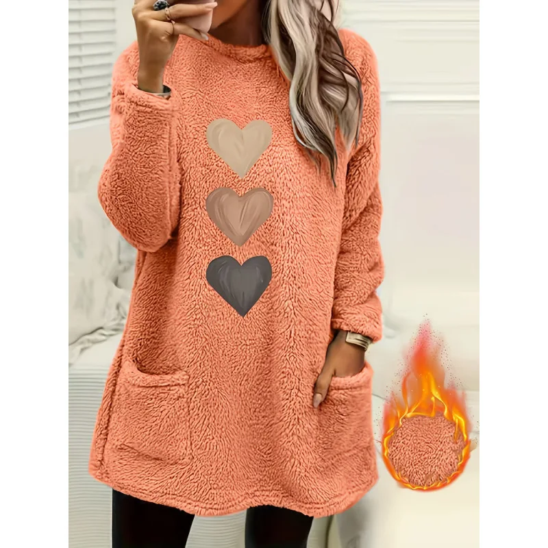 Женская толстовка Teddy Fleece с круглым вырезом, удобная, мягкая, из плюшевого велюра, весенняя модная повседневная одежда для женщин
Женская толстовка Teddy Fleece с круглым вырезом, удобная, мягкая, из плюшевого велюра, весенняя модная повседневная одежда для женщин