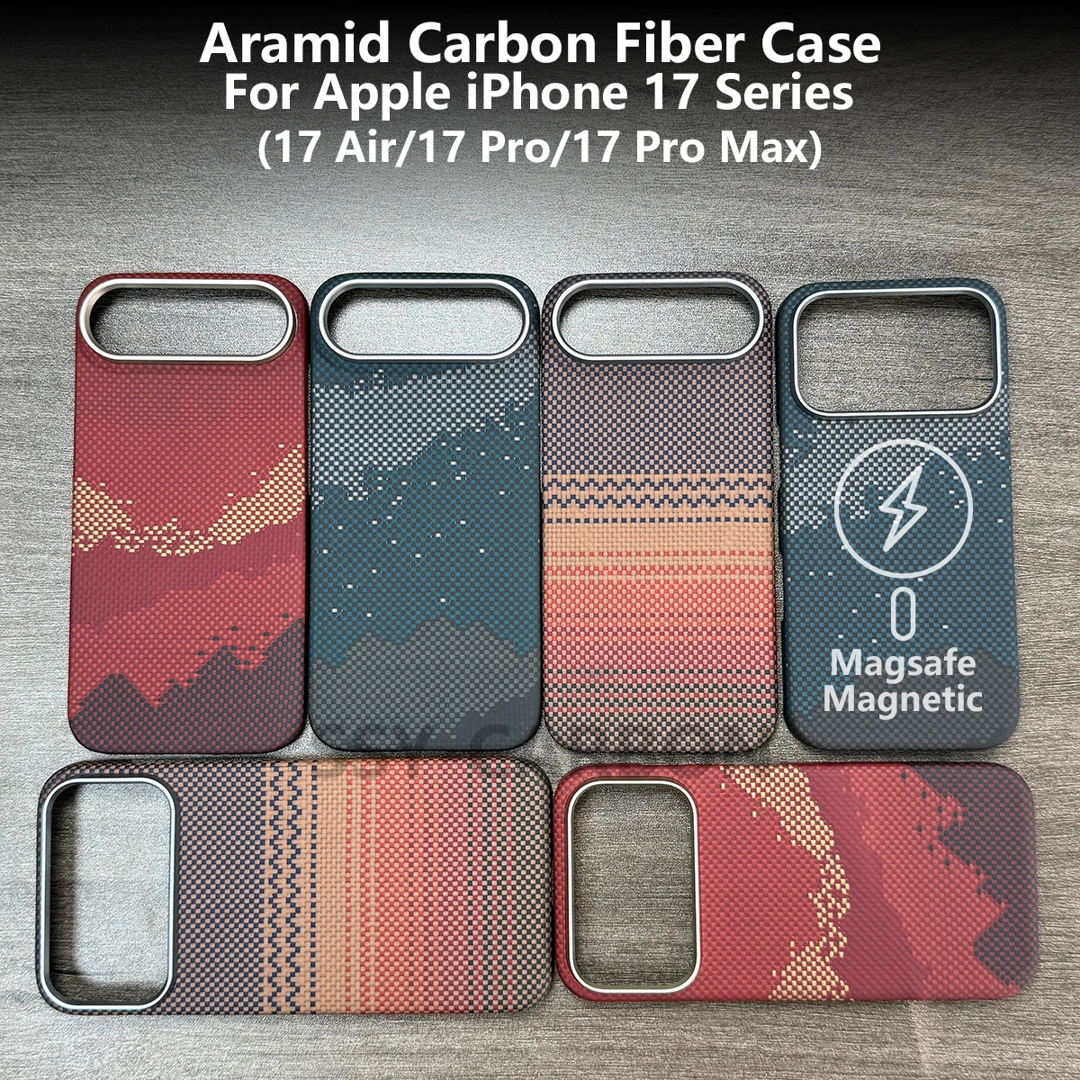 Real Carbon Fiber Case for Apple iPhone 17 Air Aramid Magsafe Magnetic 17 Pro Max Phone Protective Case Ultra-thin Cover Armor
Real Carbon Fiber Case for Apple iPhone 17 Air Aramid Magsafe Magnetic 17 Pro Max Phone Protective Case Ultra-thin Cover Armor