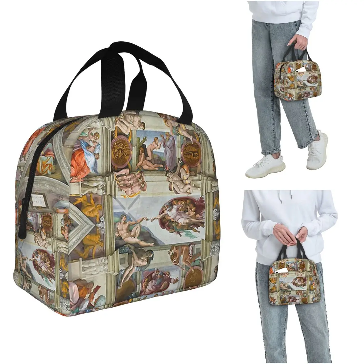 Изолированная сумка для обеда Michelangelo - The Sistine Chapel для женщин и детей, портативные контейнеры для еды, термосумка для обеда
Изолированная сумка для обеда Michelangelo - The Sistine Chapel для женщин и детей, портативные контейнеры для еды, термосумка для обеда