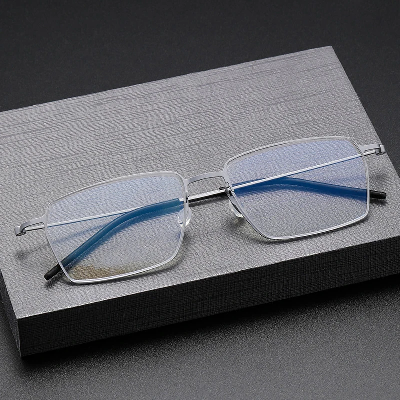 Pure Titanium Handmade Rectangle Glasses Frame Men Women Brand Design Screwless Eyeglasses Ultralight Ultrathin Optical Eyewear
Pure Titanium Handmade Rectangle Glasses Frame Men Women Brand Design Screwless Eyeglasses Ultralight Ultrathin Optical Eyewear