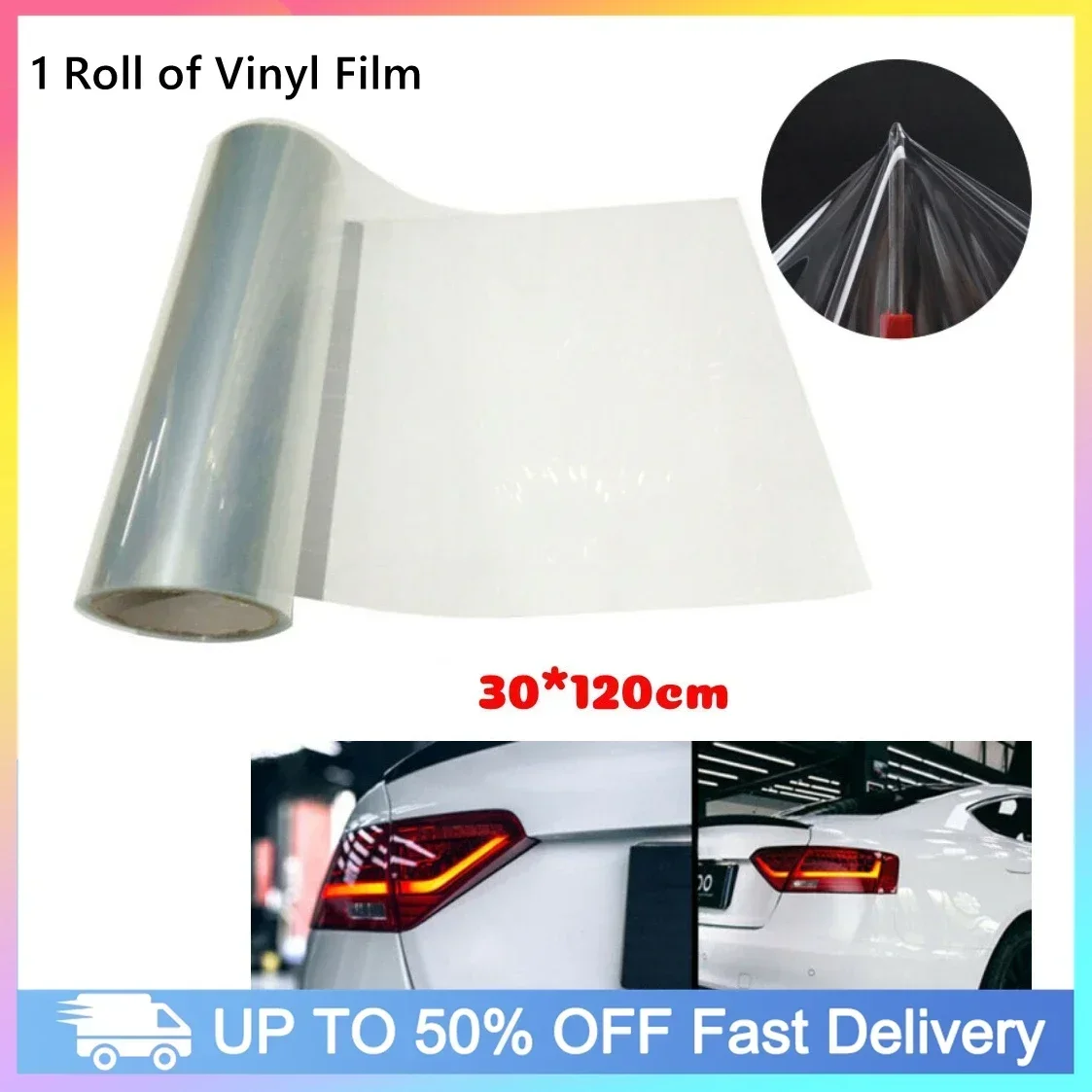 1x Roll Of Vinyl Film Glossy Clear Transparent Tint Headlights Fog Taillight Film Vinyl Wrap 30*120cm Car Accessories
1x Roll Of Vinyl Film Glossy Clear Transparent Tint Headlights Fog Taillight Film Vinyl Wrap 30*120cm Car Accessories