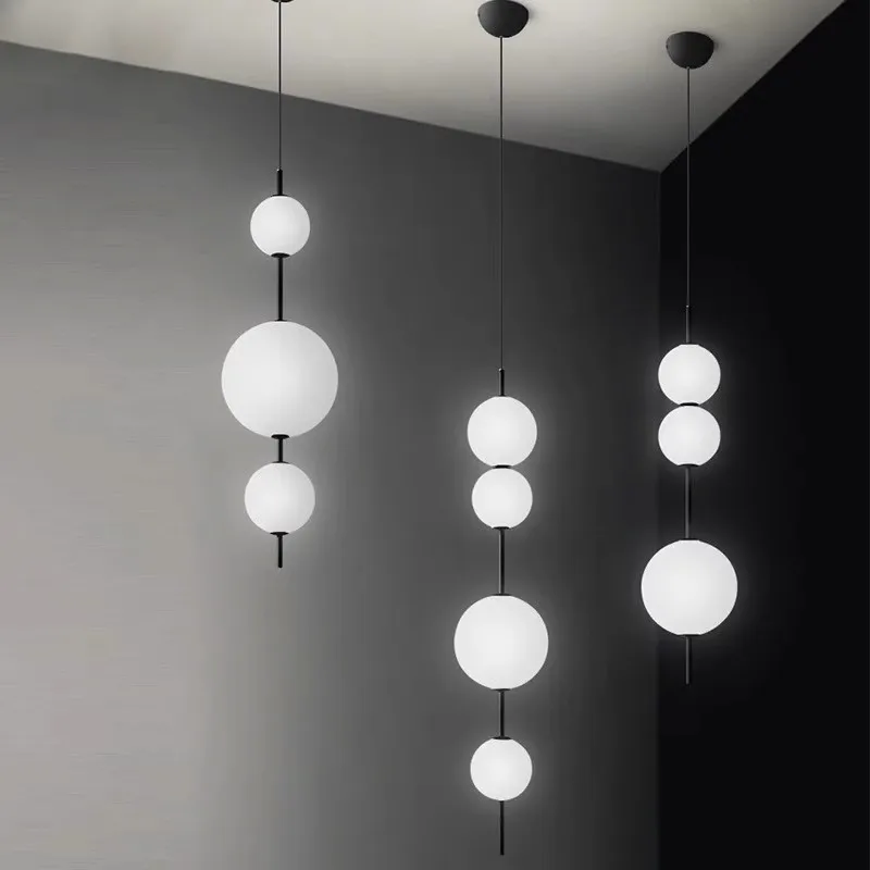 Nordic Minimalist LED White Glass Pendant Light Modern Round Ball LED Hanging Lamps Home Restaurant Decor Chandeliers
Nordic Minimalist LED White Glass Pendant Light Modern Round Ball LED Hanging Lamps Home Restaurant Decor Chandeliers
