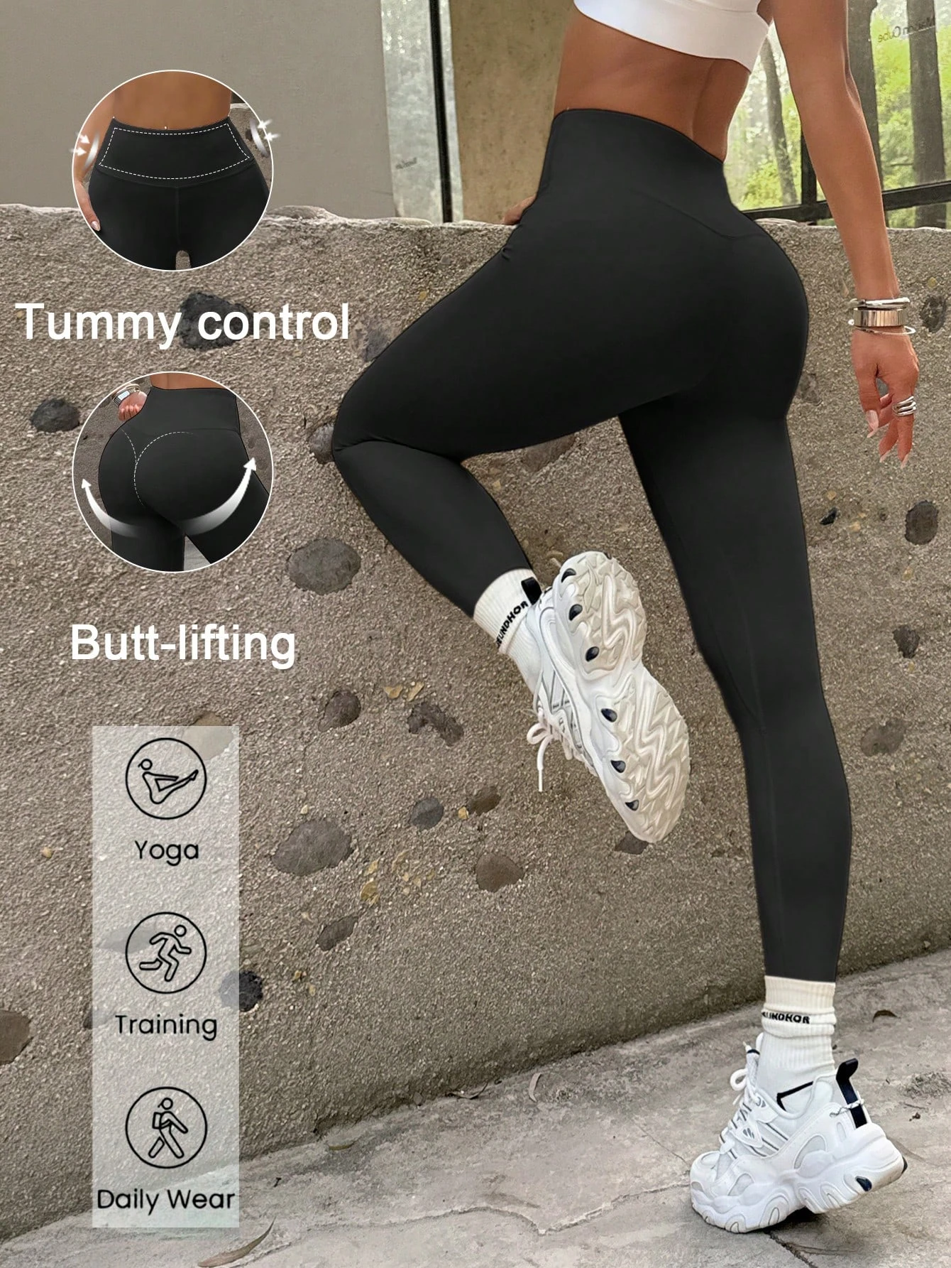 High Waist Butt Lifting Tummy Control Leggings For Women Stretchy Yoga Workout Pants For Gym Training Casual Daily Wear
High Waist Butt Lifting Tummy Control Leggings For Women Stretchy Yoga Workout Pants For Gym Training Casual Daily Wear