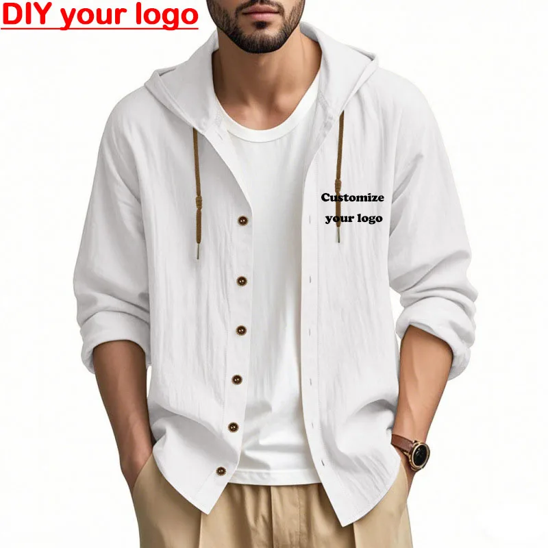 DIY Customize Your Logo Men's Lightweight Beach Hoodie Henley Shirt Casual Long Sleeve Shirt Daily Versatile Top
DIY Customize Your Logo Men's Lightweight Beach Hoodie Henley Shirt Casual Long Sleeve Shirt Daily Versatile Top