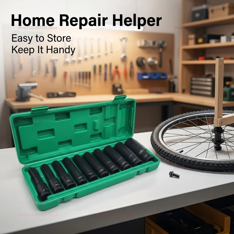 10-Piece Universal Socket Wrench Set Pneumatic Auto Repair Tools Mechanical Hand Tools for Workshop Garage Maintenance
10-Piece Universal Socket Wrench Set Pneumatic Auto Repair Tools Mechanical Hand Tools for Workshop Garage Maintenance