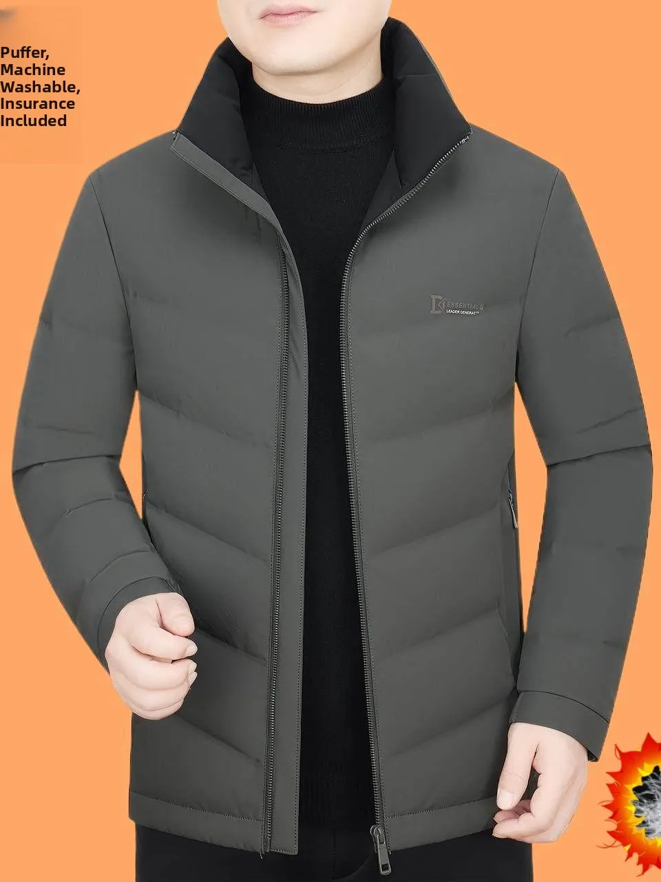 Men's ort Lightweight Thiened Winter Du down Jaet Casual Sle Cold Proof Outerwear Urban Leisure Polyester Fiber
Men's ort Lightweight Thiened Winter Du down Jaet Casual Sle Cold Proof Outerwear Urban Leisure Polyester Fiber