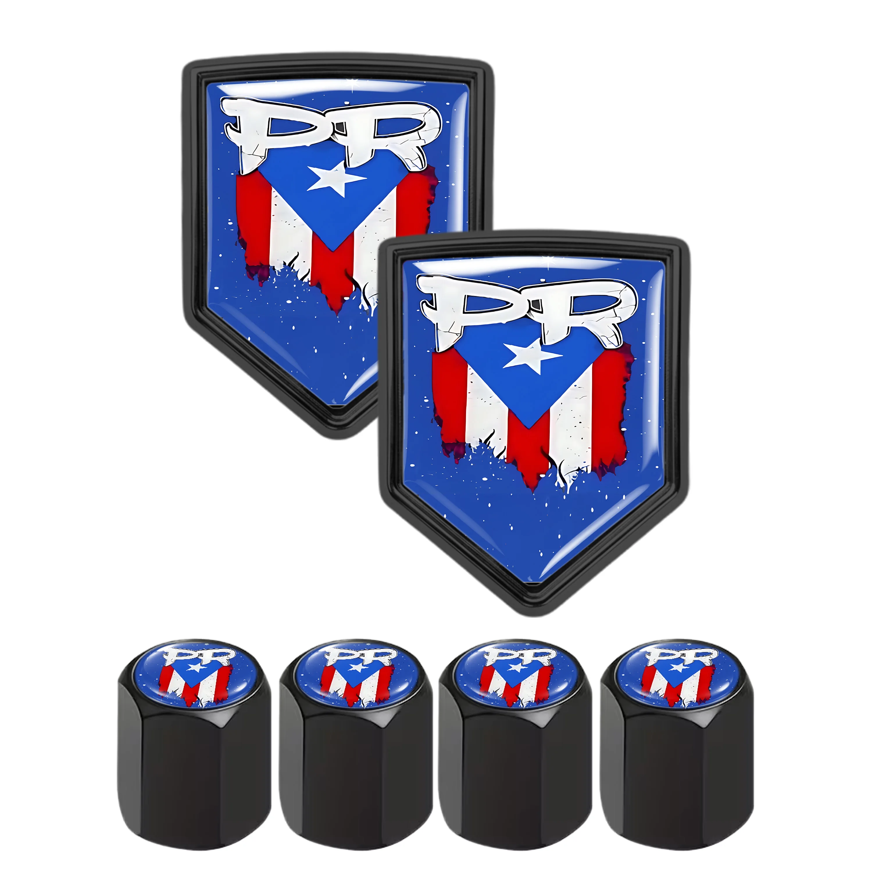 Puerto Rican Flag Starry Sky Car Stickers & Tire Valve Stem Caps Set, 2pcs 3D Emblem Decals 4pcs Wheel Air Caps, Car Accessories
Puerto Rican Flag Starry Sky Car Stickers & Tire Valve Stem Caps Set, 2pcs 3D Emblem Decals 4pcs Wheel Air Caps, Car Accessories