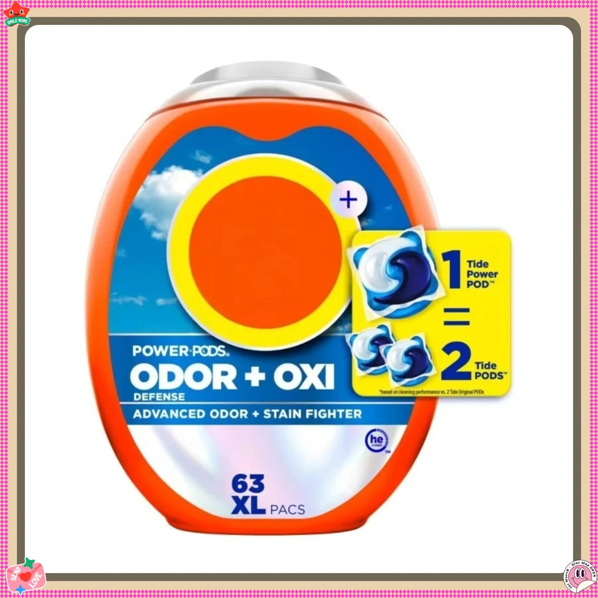 63-count laundry detergent set with deodorizer to remove visible and invisible stains for all your laundry needs
63-count laundry detergent set with deodorizer to remove visible and invisible stains for all your laundry needs