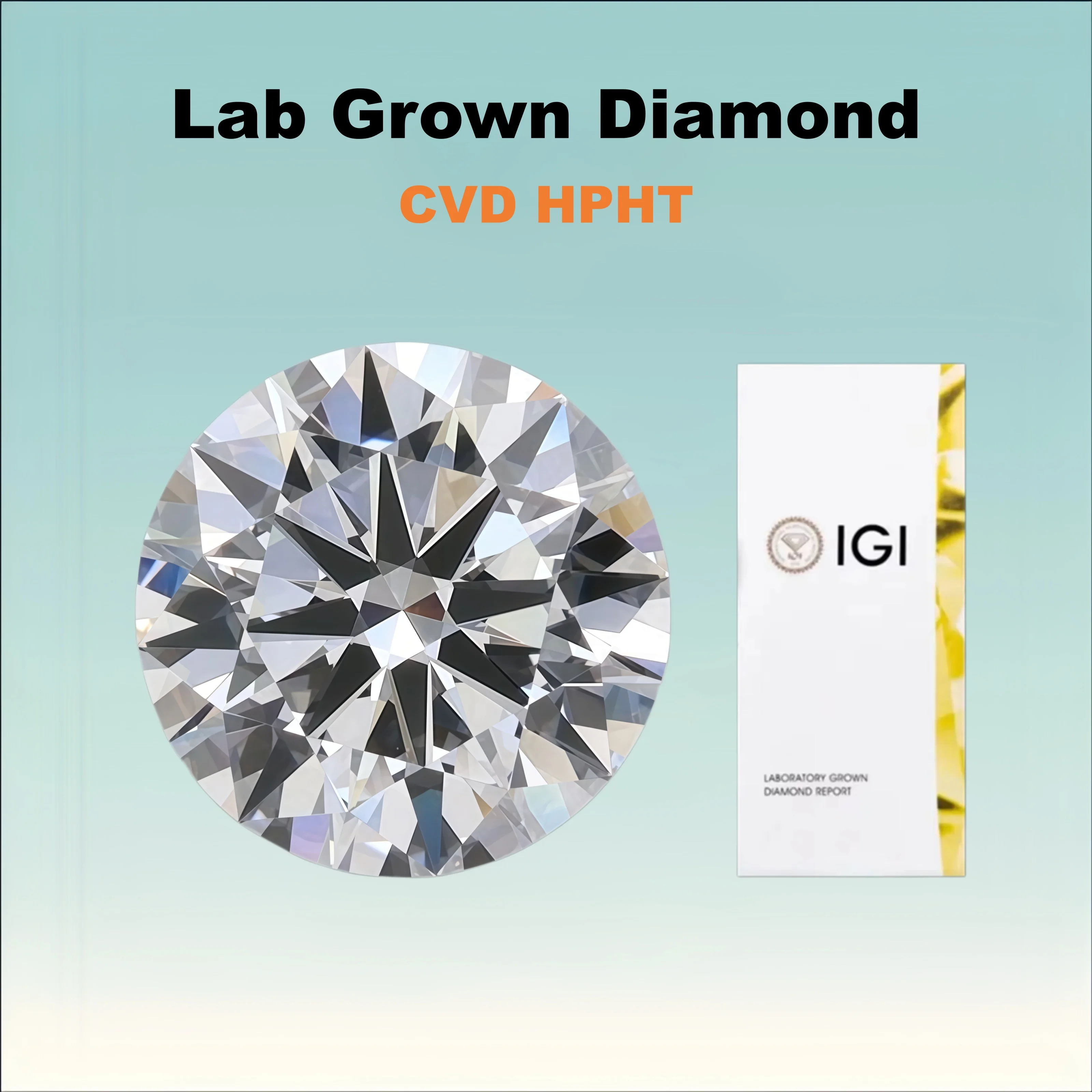 Brilliant Round Cut Lab Grown Diamond 1ct 1.5ct 2ct 3ct CVD HPHT Laboratory Diamon D-F VVS With IGI GIA Certificate
Brilliant Round Cut Lab Grown Diamond 1ct 1.5ct 2ct 3ct CVD HPHT Laboratory Diamon D-F VVS With IGI GIA Certificate