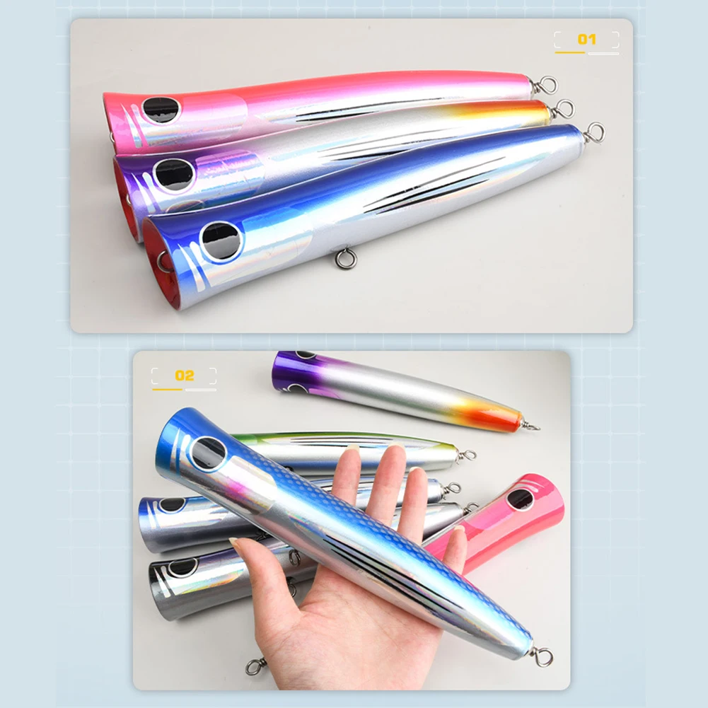 Wooden Sea Popper For Surface Trolling Lure Boat Fishing Carpenter Bait Fishing Wooden Popper Artificial Corrosions Resistance
Wooden Sea Popper For Surface Trolling Lure Boat Fishing Carpenter Bait Fishing Wooden Popper Artificial Corrosions Resistance