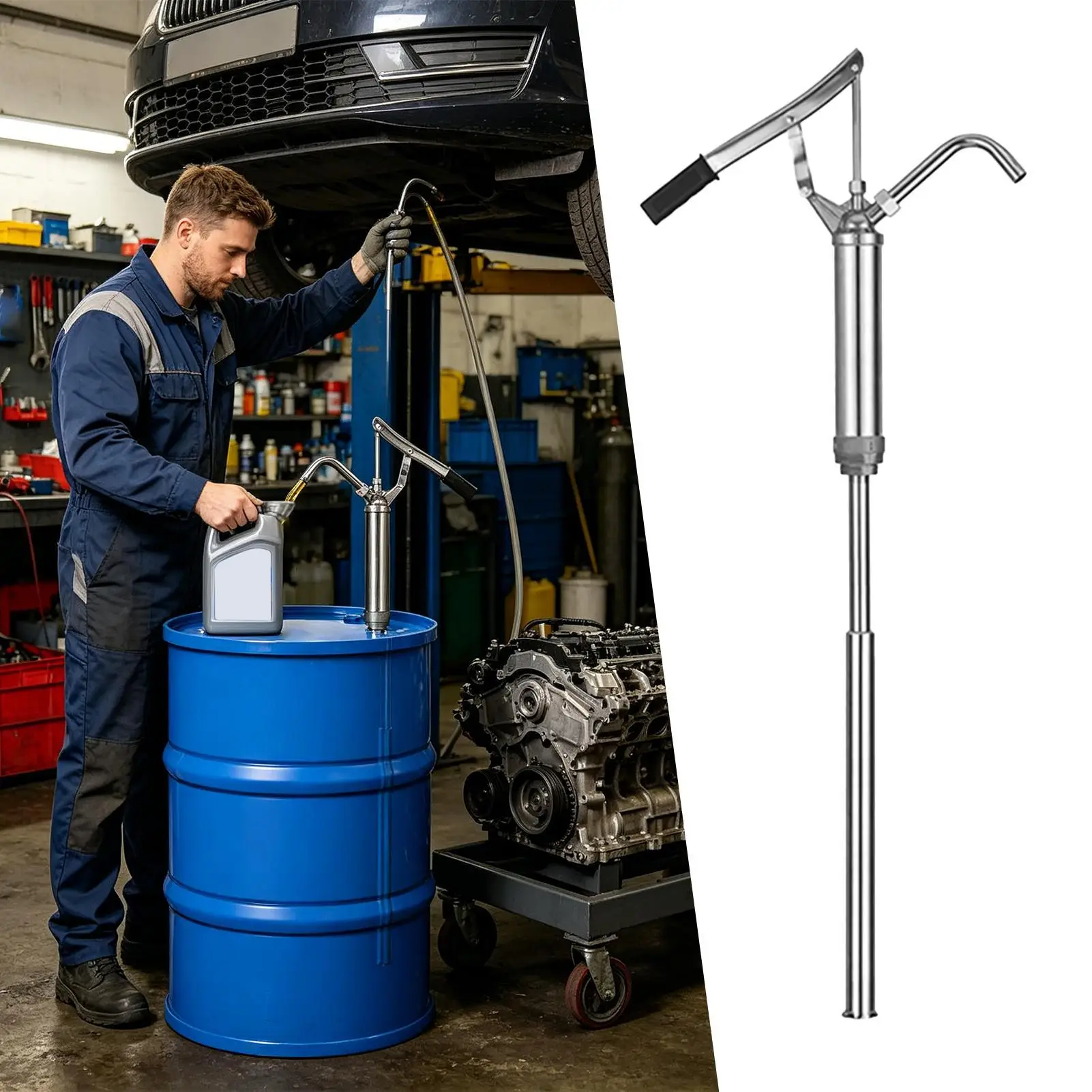 Lever Action Barrel Pump With Telescoping Suction Tube Manual Drum Pump For Vehicles Trailer RV Automotive Sedan Pickup Car
Lever Action Barrel Pump With Telescoping Suction Tube Manual Drum Pump For Vehicles Trailer RV Automotive Sedan Pickup Car