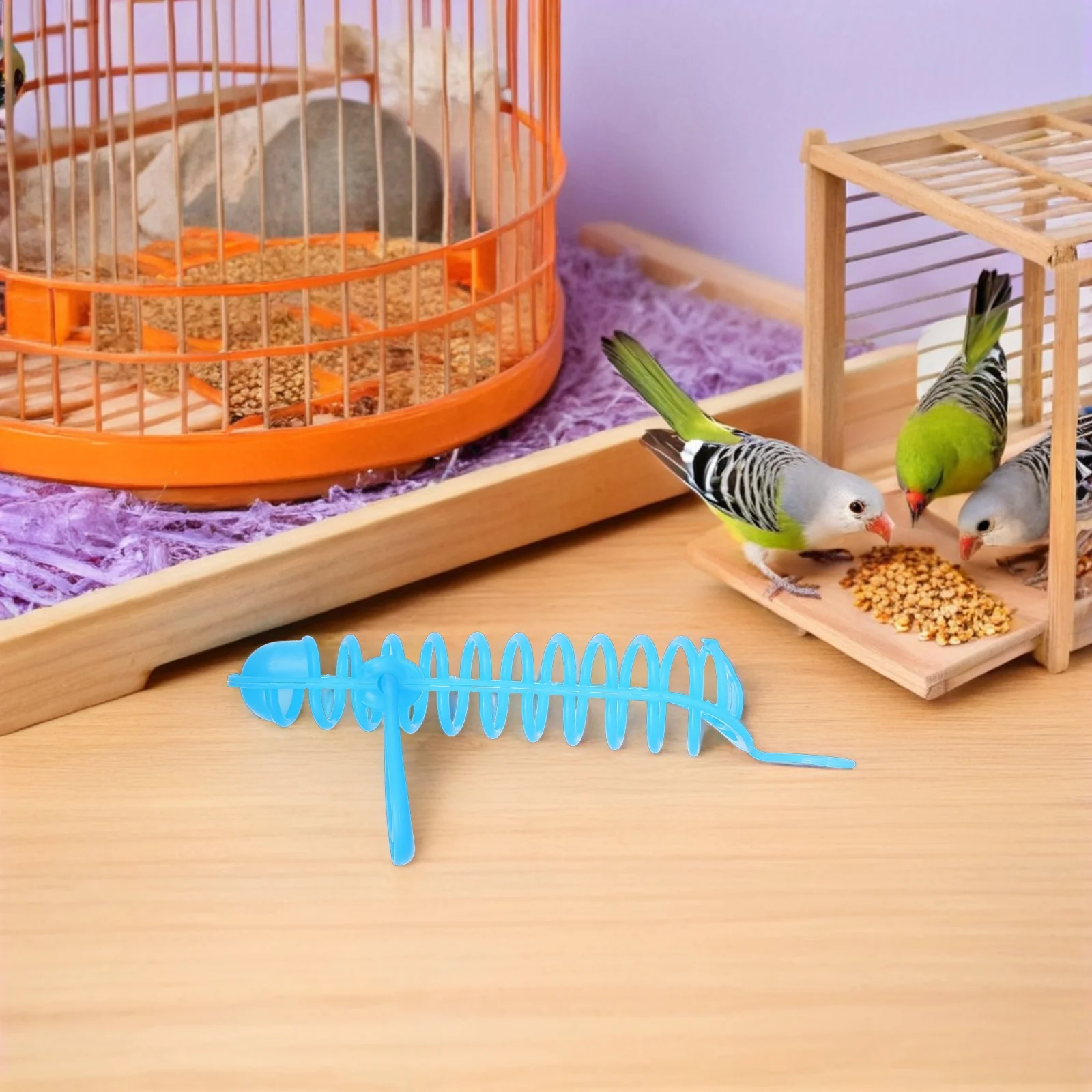 2Pcs Parrot Feeder Hollow Design Millet Holder for Bird Cage Easy Clean Chew Resistant Hanging Bird Food Container for Parakeet
2Pcs Parrot Feeder Hollow Design Millet Holder for Bird Cage Easy Clean Chew Resistant Hanging Bird Food Container for Parakeet