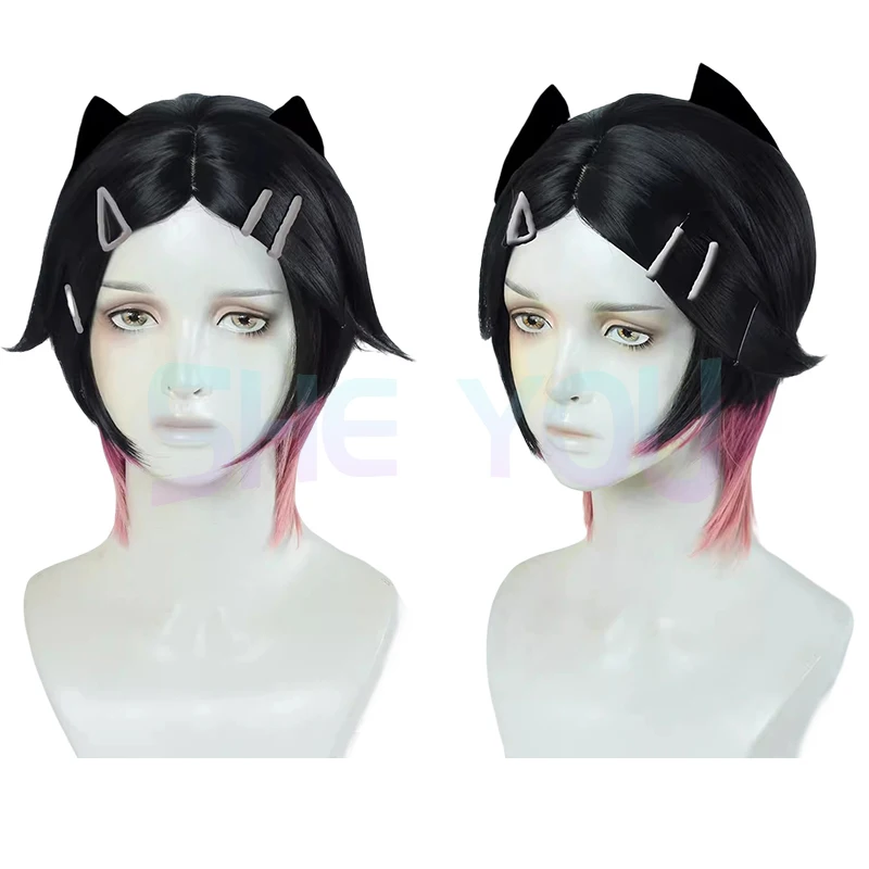 New Arrival Clove Cosplay Wig Game Clove Short Black Highlights Pink Heat Resistant Synthetic Hair Halloween Wigs + Wig Cap
New Arrival Clove Cosplay Wig Game Clove Short Black Highlights Pink Heat Resistant Synthetic Hair Halloween Wigs + Wig Cap