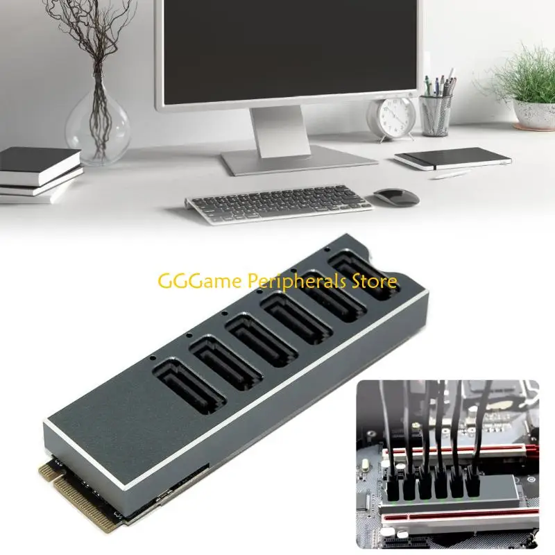 U55B M.2 NVMe To 6 SATAs Adapter With Aluminum Heatsink ASM1166 Chip 6Gbps Transfer Speed Plugs Play
U55B M.2 NVMe To 6 SATAs Adapter With Aluminum Heatsink ASM1166 Chip 6Gbps Transfer Speed Plugs Play