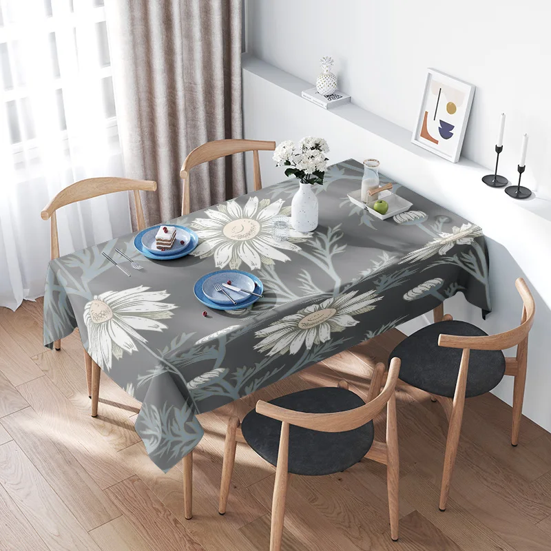 Modern Floral Dining TableclothElegant Grey White Print for Home Decoration Soft Fabric Rectangle Placemats Set For Kitchen
Modern Floral Dining TableclothElegant Grey White Print for Home Decoration Soft Fabric Rectangle Placemats Set For Kitchen