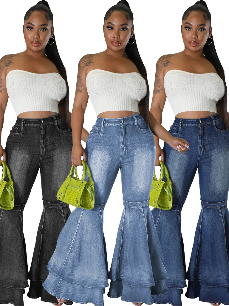 Широкие расклешенные брюки с высокой талией. Женские повседневные прямые джинсы. Высокая эластичность. Умеренная униформа Four Seasons.
Широкие расклешенные брюки с высокой талией. Женские повседневные прямые джинсы. Высокая эластичность. Умеренная униформа Four Seasons.