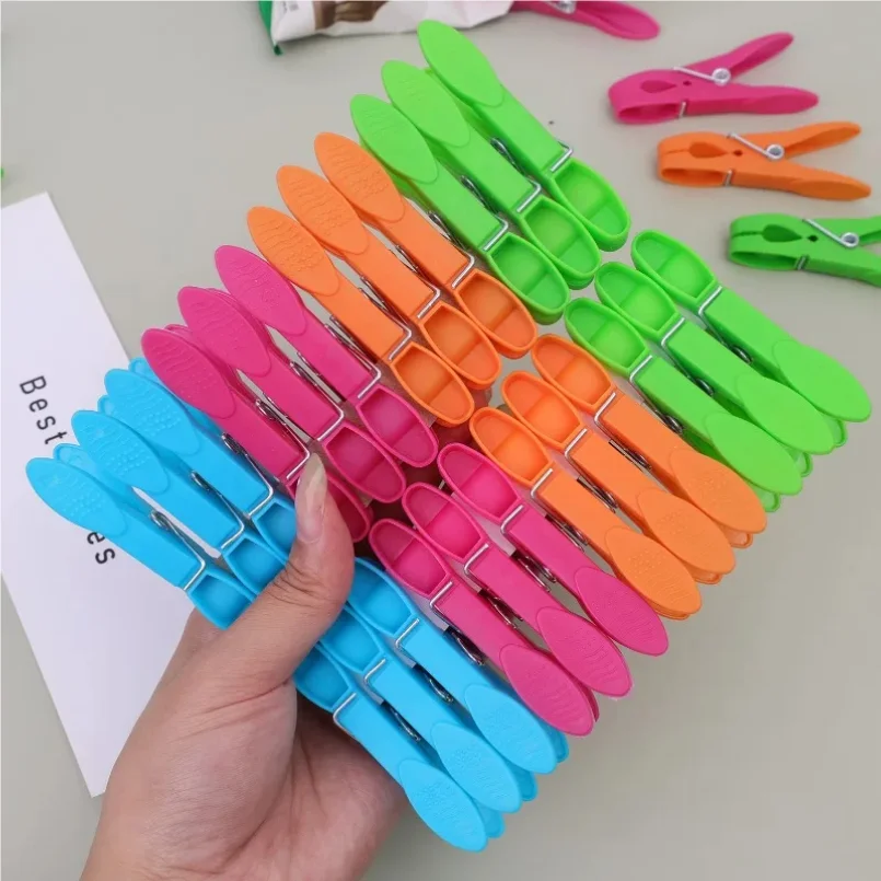 Colorful Plastic Clothespins Windproof Laundry Clothes Pegs Socks Underwear Towels Hanging Peg Crafts Picture Food Package Clips
Colorful Plastic Clothespins Windproof Laundry Clothes Pegs Socks Underwear Towels Hanging Peg Crafts Picture Food Package Clips
