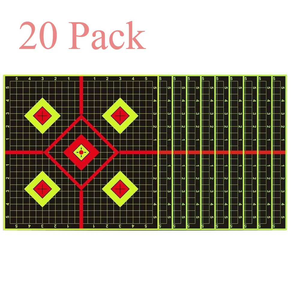 12x12 Inch Splatter Adhesive Targets Stickers Reactive Shooting Targets with Yellow Effect for Outdoor Indoor Shooting Practice
12x12 Inch Splatter Adhesive Targets Stickers Reactive Shooting Targets with Yellow Effect for Outdoor Indoor Shooting Practice