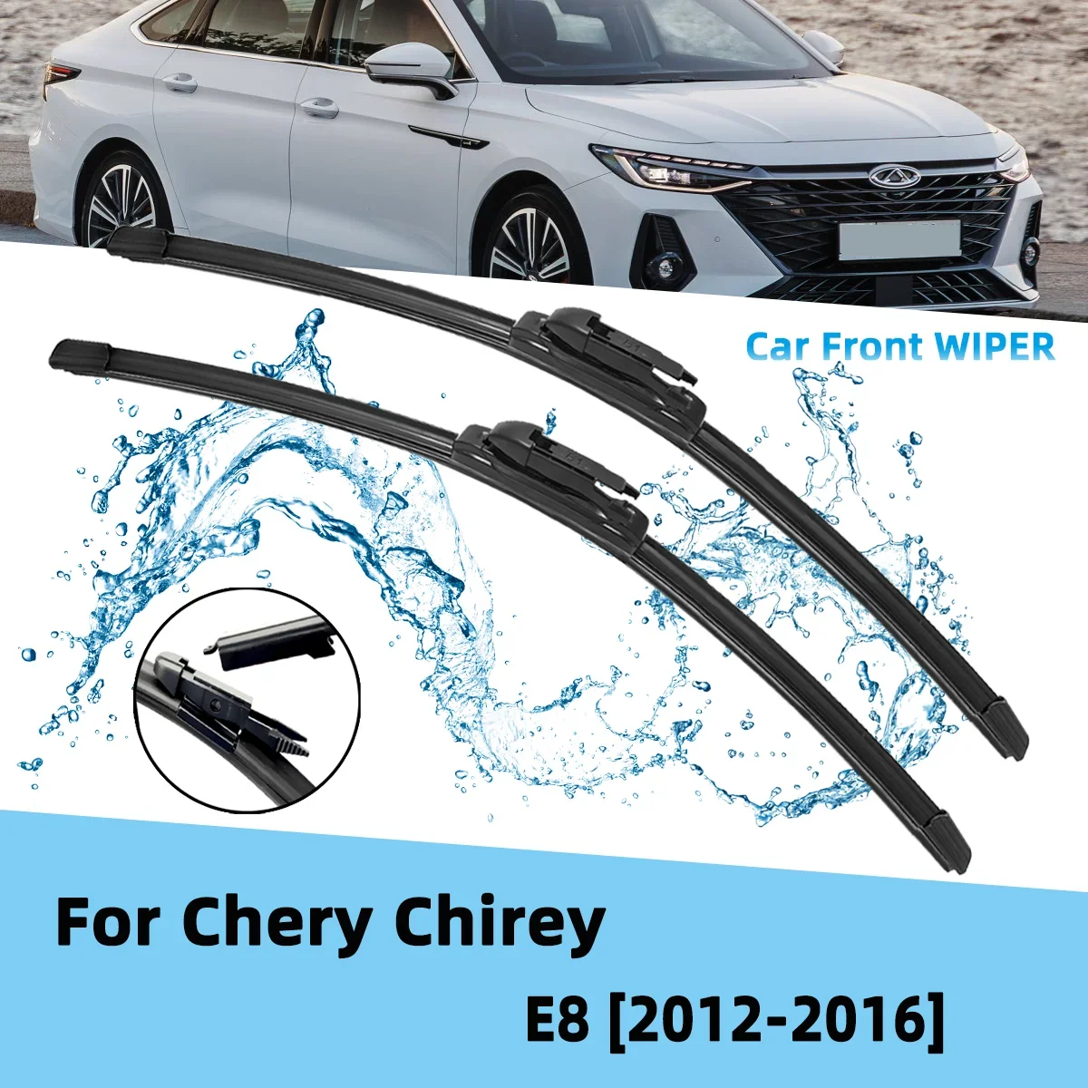 Front Wiper Accessorie Double Rubber Car Wipers for Chery Chirey E8 2012-2016 Wipers Brushes New Upgraded 2015 2014 2013 2012
Front Wiper Accessorie Double Rubber Car Wipers for Chery Chirey E8 2012-2016 Wipers Brushes New Upgraded 2015 2014 2013 2012