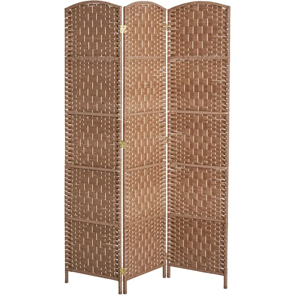 Room Divider, 3 Panel Folding Privacy Screen, 6FT Tall Portable Wicker Weave Partition Wall Divider for Bedroom, Home Office
Room Divider, 3 Panel Folding Privacy Screen, 6FT Tall Portable Wicker Weave Partition Wall Divider for Bedroom, Home Office