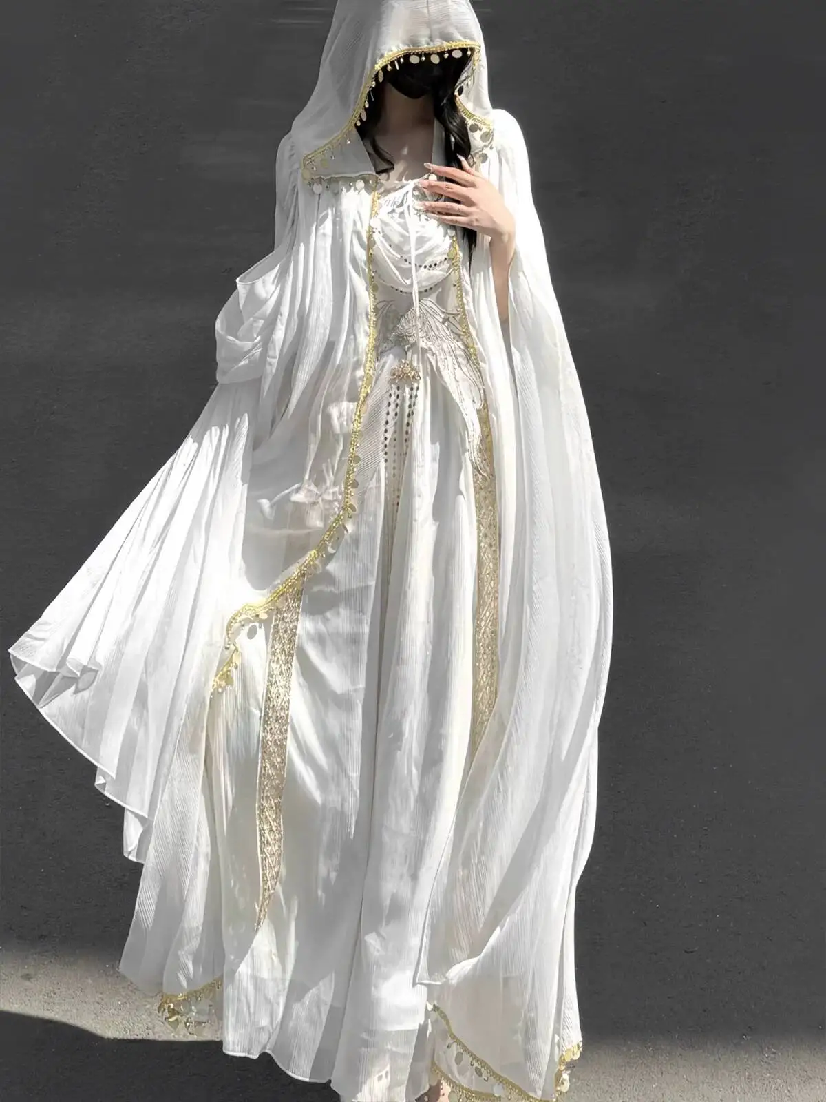 Gilded Wings Lolita Dress - Exotic Greek Style White Strap Dress
Gilded Wings Lolita Dress - Exotic Greek Style White Strap Dress