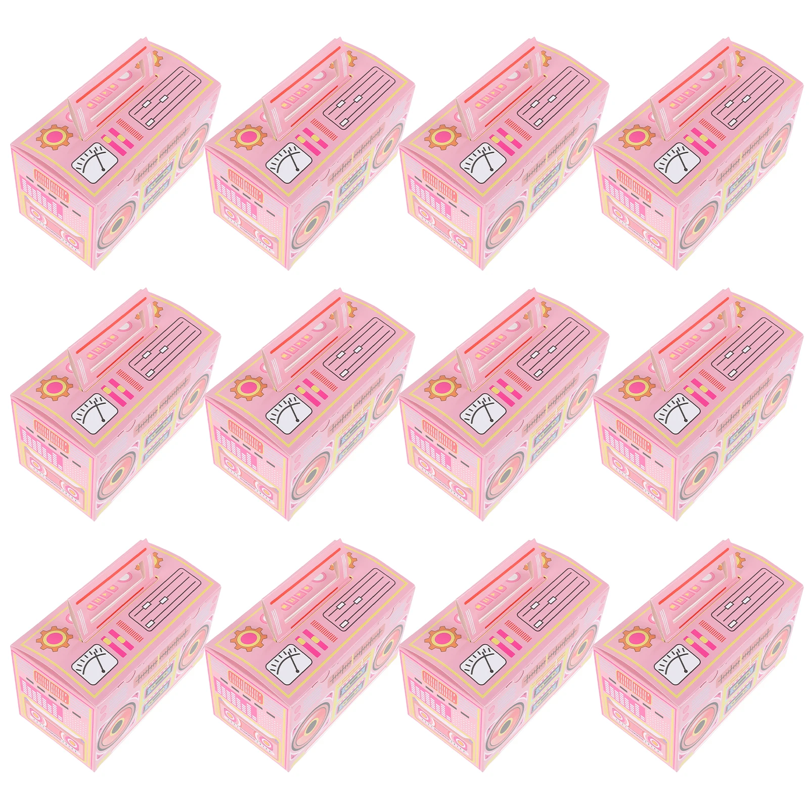 12pcs Retro Radio Candy Boxes Cassette Tape Style Party Decorations Music Theme Favor Boxes Paper Present Bags
12pcs Retro Radio Candy Boxes Cassette Tape Style Party Decorations Music Theme Favor Boxes Paper Present Bags