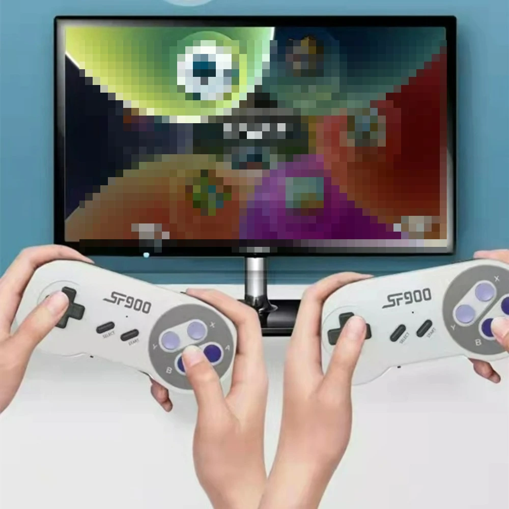 SF900 Retro Console With 5000 Built-In Games TV Game Controller Comes with Dual Wireless Gamepads Game Controller Classic Game
SF900 Retro Console With 5000 Built-In Games TV Game Controller Comes with Dual Wireless Gamepads Game Controller Classic Game