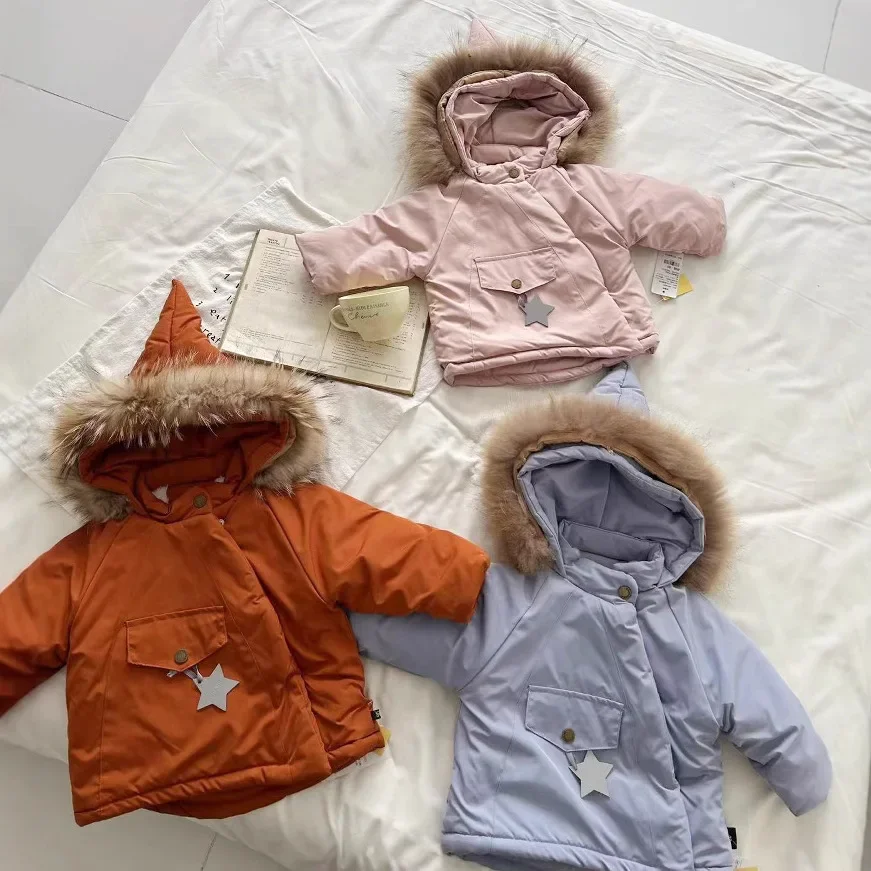 Winter Kids Jacket Children's Outerwear Coats with Big Fur Collar Boys Girls Coats Jacket Thicken Plush Warm Cotton Jacket
Winter Kids Jacket Children's Outerwear Coats with Big Fur Collar Boys Girls Coats Jacket Thicken Plush Warm Cotton Jacket