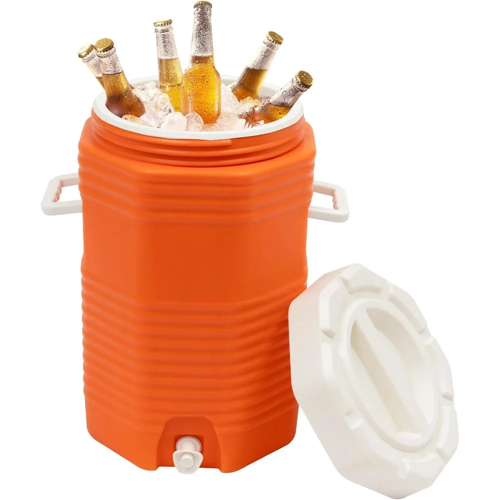 4 Gal Heat & Cold Insulation Bucket, 12h Insulated Drink Cooler Portable Sports Cooler with Handle for Weddings Parties Fishing
4 Gal Heat & Cold Insulation Bucket, 12h Insulated Drink Cooler Portable Sports Cooler with Handle for Weddings Parties Fishing