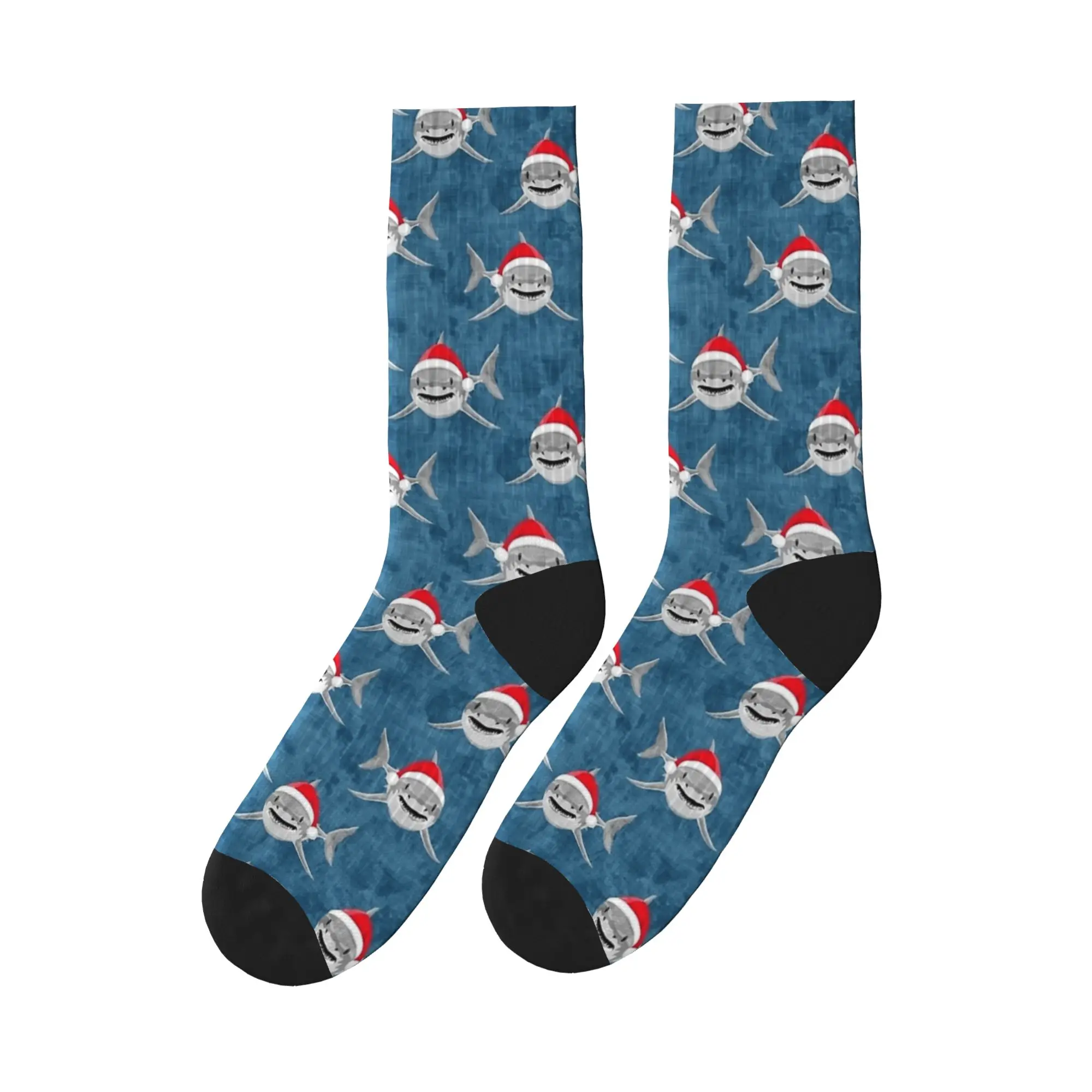 Santa Sharks Blue Christmas Shark Socks Retro Stockings Couple Medium Soft Running Socks Autumn Graphic Anti Skid Socks
Santa Sharks Blue Christmas Shark Socks Retro Stockings Couple Medium Soft Running Socks Autumn Graphic Anti Skid Socks