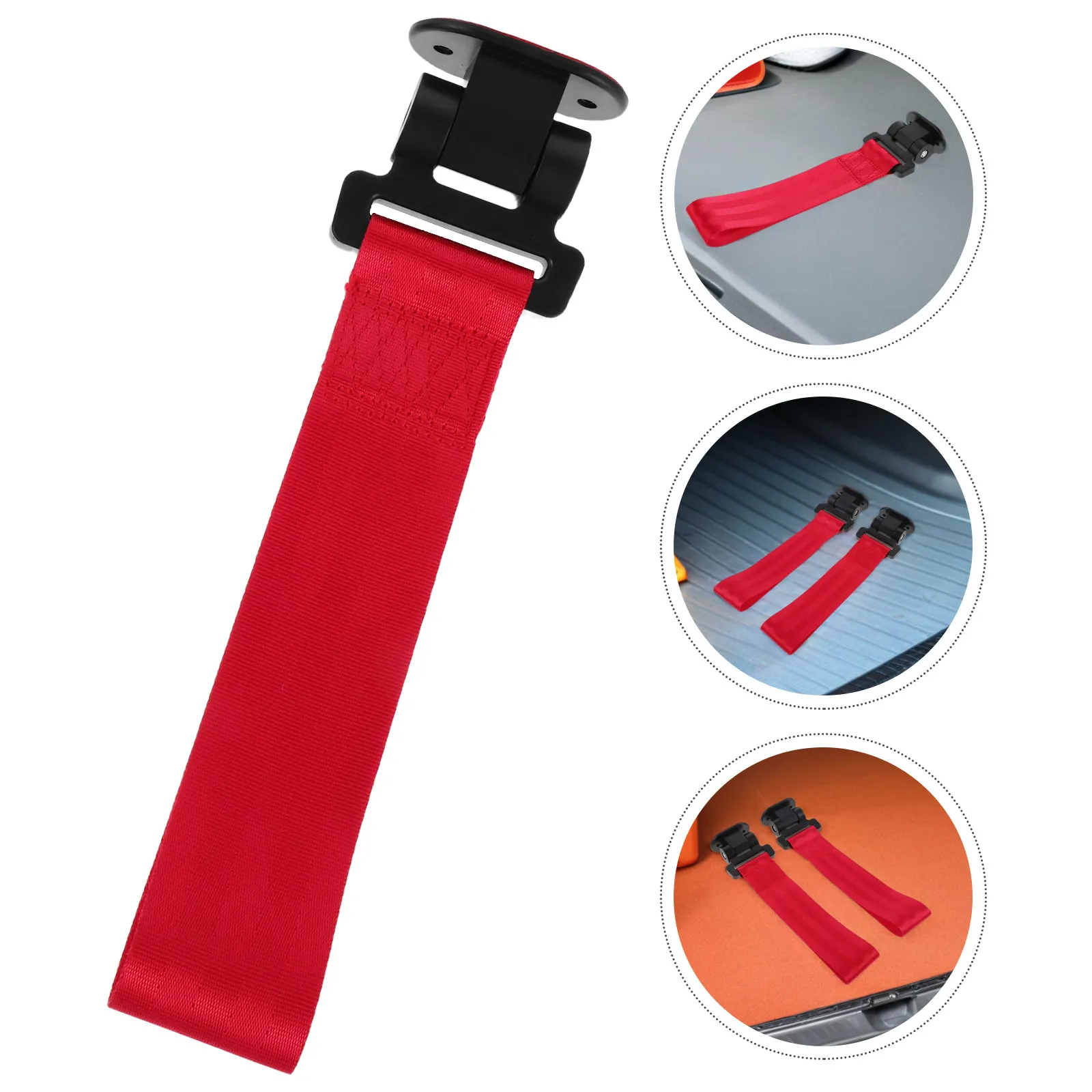 2Pcs Red High Strength Self-Adhesive Decorative Tow Strap for Car Bumper Nylon Traction Rope Automotive Modification Racing
2Pcs Red High Strength Self-Adhesive Decorative Tow Strap for Car Bumper Nylon Traction Rope Automotive Modification Racing