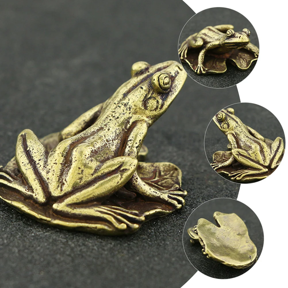 Brass Frog Statue Smooth Surface Vivid Lightweight Decorative Tea Table Ornament Brass Frog Figurine Tea Pet Adornment
Brass Frog Statue Smooth Surface Vivid Lightweight Decorative Tea Table Ornament Brass Frog Figurine Tea Pet Adornment