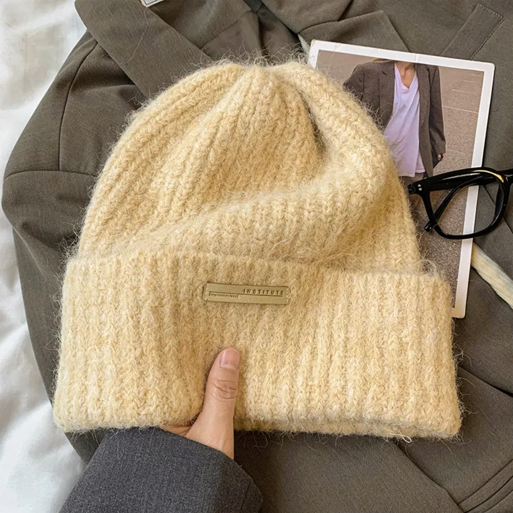 Letter Korean Style Chic Knitted Hat Warm Breathable Beanies Hat Thickened Trendy Pullover Hat Autumn/Winter
Letter Korean Style Chic Knitted Hat Warm Breathable Beanies Hat Thickened Trendy Pullover Hat Autumn/Winter